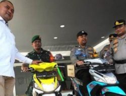 Ketua DPRD Rudy Susmanto Berikan 2 Motor untuk Babinsa dan Bhabinkamtibmas
