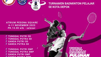 Peringati Hari Pahlawan, Yapenusa Gelar Turnamen Badminton Pelajar se-Kota Depok