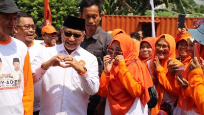 Seribu Kader PKS Ikut Apel Pemenangan Cagub Ahmad Syaikhu-Ilham Habibie
