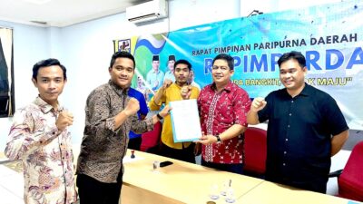 Kamil  Ketua KNPI Kecamatan Sawangan dalam Pleno yang di lakukan DPD KNPI Kota Depok