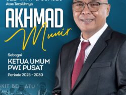 Ahmad Munir Ketua  PWI Pusat Periode 2025-2030