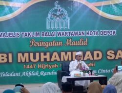 Majelis Taklim Balai Wartawan Depok Peringati Maulid Nabi Muhammad SAW 1447 H
