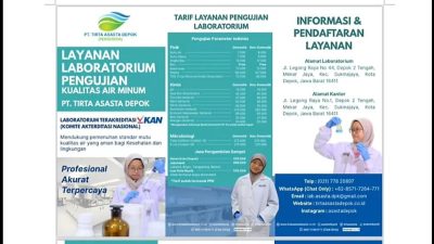 Air Bersih Bukan Sekadar Jernih: Tirta Asasta Depok Hadirkan Layanan Uji Kualitas Air untuk Masyarakat